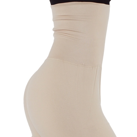 High elastic waist band fleece leggings - Picture 3 of 3